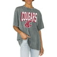 thumbnail image 1 of Women's Gameday Couture Gray Washington State Cougars Solid Defense Oversized T-Shirt, 1 of 1