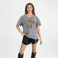 thumbnail image 1 of Women's Gameday Couture Gray Wyoming Cowboys Iconic Edge Rhinestone V-Neck T-Shirt, 1 of 7