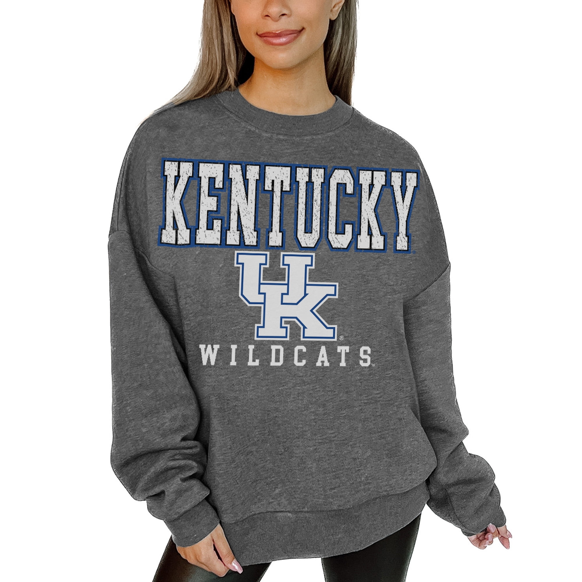 売れ筋商品|||ゲームデイ カットソー トップス レディース Women's Heather Charcoal Nebraska Huskers Distressed Fleece Pullover Sweatshirt Charcoal Women's Gameday Couture Heather Charcoal Nebraska Huskers