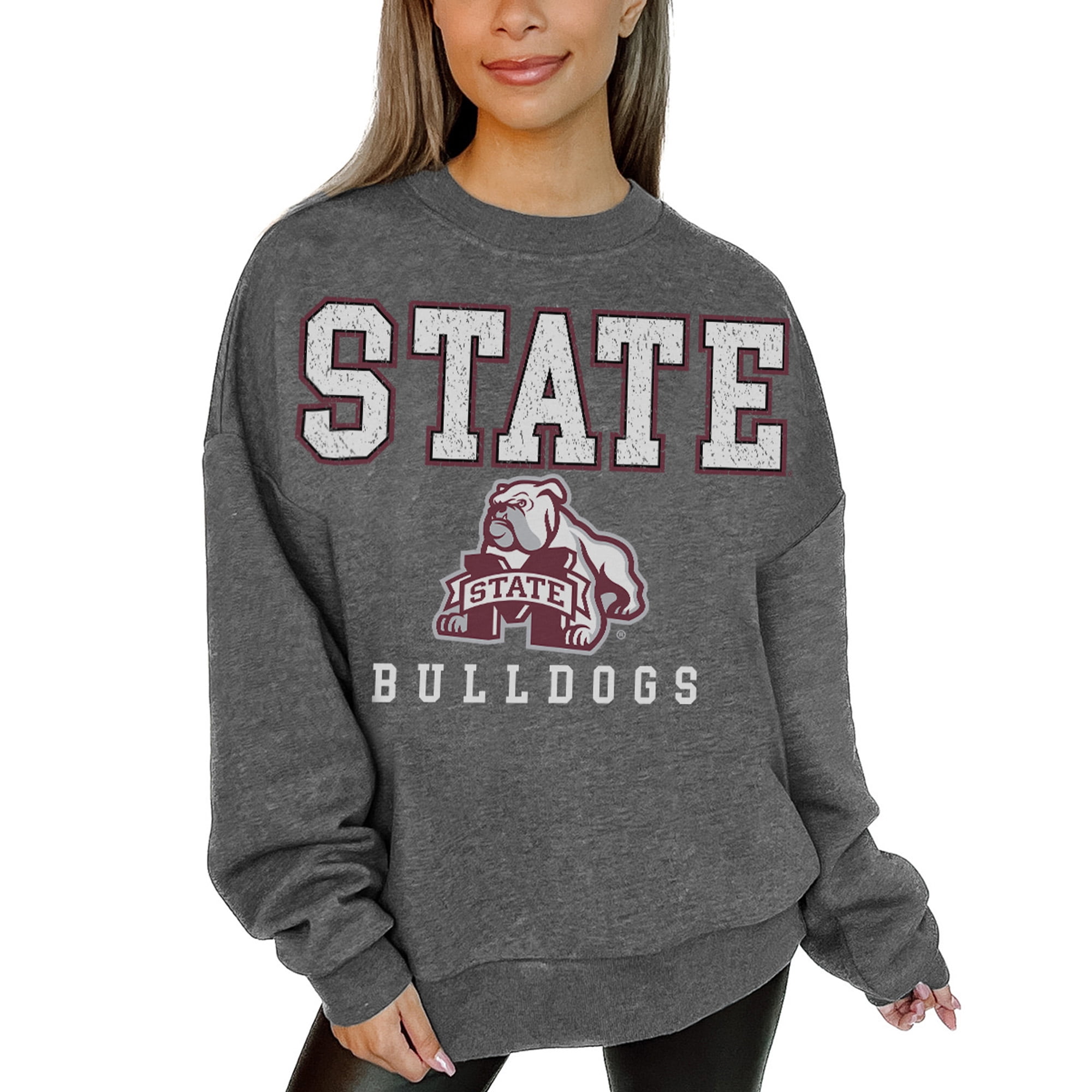 売れ筋商品|||ゲームデイ カットソー トップス レディース Women's Heather Charcoal Arkansas Razorbacks Distressed Fleece Pullover Sweatshirt Heather Charcoal Women's Gameday Couture Heather Charcoal Arkansas Razorbacks