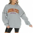 thumbnail image 1 of Women's Gameday Couture Heather Gray Arizona State Sun Devils Competitive Edge Oversized Fleece Pullover Sweatshirt, 1 of 3