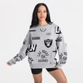 thumbnail image 1 of Women's Gameday Couture Heather Gray Las Vegas Raiders Always On Repeat Fleece Sweatshirt, 1 of 4