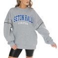 thumbnail image 1 of Women's Gameday Couture Heather Gray Seton Hall Pirates Competitive Edge Oversized Fleece Pullover Sweatshirt, 1 of 3