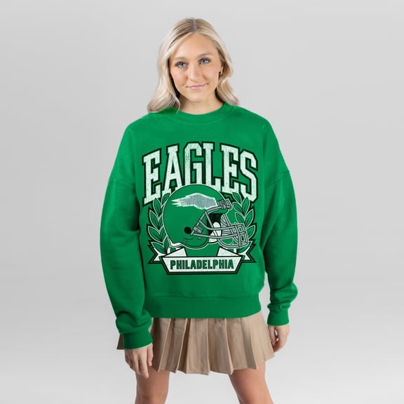 Women's Gameday Couture Kelly Green Philadelphia Eagles Classic Archives Premium Fleece Sweatshirt