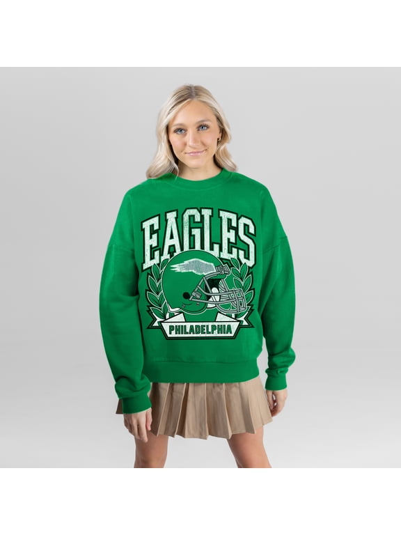 Women's Gameday Couture Kelly Green Philadelphia Eagles Classic Archives Premium Fleece Sweatshirt
