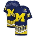 thumbnail image 1 of Women's Gameday Couture Navy Michigan Wolverines Perfect Score Mini T-Shirt Dress, 1 of 3
