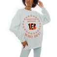 thumbnail image 1 of Women's Gameday Couture Oatmeal Cincinnati Bengals Superstar Premium Fleece Drop Shoulder Pullover Sweatshirt, 1 of 2