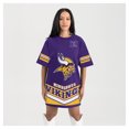 thumbnail image 1 of Women's Gameday Couture Purple Minnesota Vikings Perfect Score Vintage T-Shirt Dress, 1 of 6