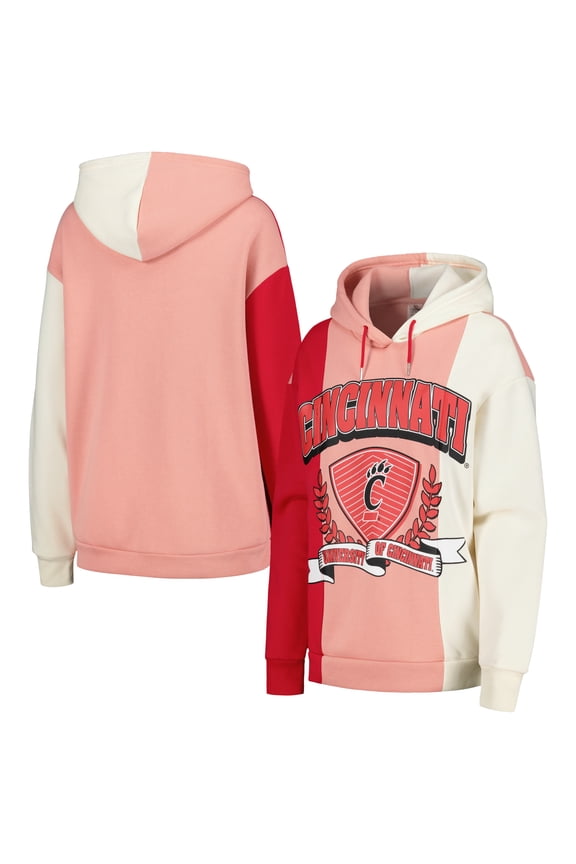 Women's Gameday Couture Red Cincinnati Bearcats Hall of Fame Colorblock Pullover Hoodie