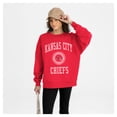 thumbnail image 1 of Women's Gameday Couture Red Kansas City Chiefs Prime Play Oversized Premium Drop Shoulder Sweatshirt, 1 of 5