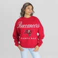 thumbnail image 1 of Women's Gameday Couture Red Tampa Bay Buccaneers Legacy Club Premium Fleece Drop Shoulder Oversized Sweatshirt, 1 of 5