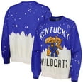 thumbnail image 1 of Women's Gameday Couture Royal Kentucky Wildcats Twice As Nice Faded Dip-Dye Pullover Long Sleeve Top, 1 of 3
