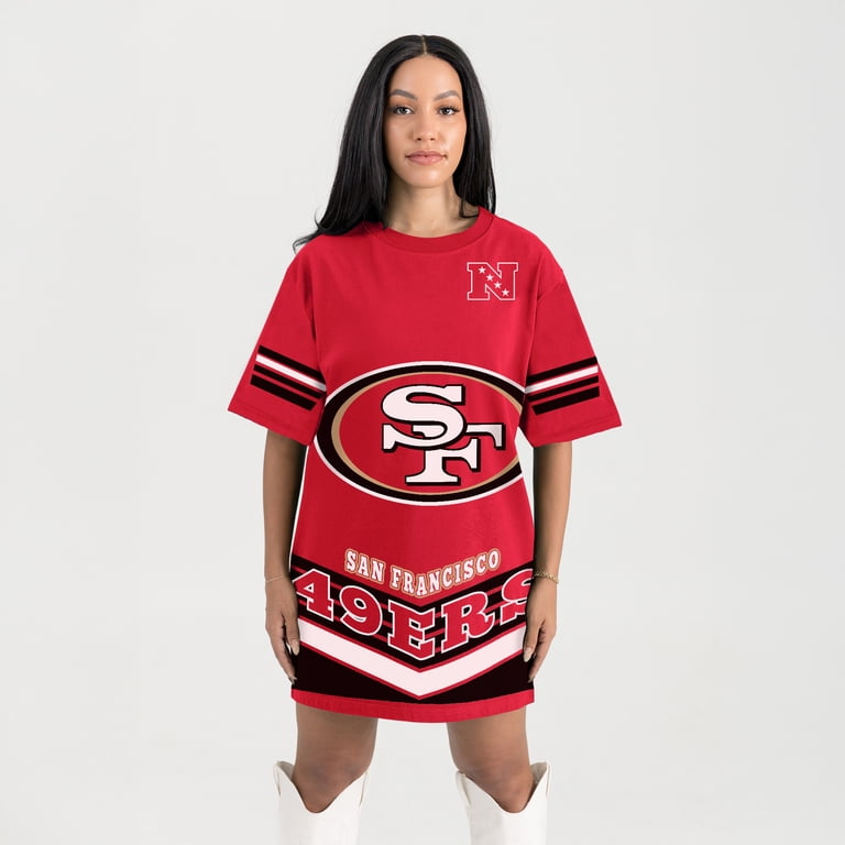 Women's Gameday Couture Scarlet San Francisco 49ers Perfect Score Vintage T-Shirt  Dress - Walmart.com