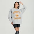 thumbnail image 1 of Women's Gameday Couture Steel Tennessee Volunteers Oversized Good Vibes Premium Fleece Drop Shoulder Pullover Sweatshirt, 1 of 1