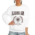 thumbnail image 1 of Women's Gameday Couture White Alabama A&M Bulldogs It's a Vibe Classic Fleece Crewneck Pullover Sweatshirt, 1 of 1