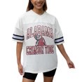 thumbnail image 1 of Women's Gameday Couture White Alabama Crimson Tide Iconic Oversized Fashion Jersey, 1 of 5