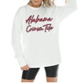 thumbnail image 1 of Women's Gameday Couture White Alabama Crimson Tide Midweight Oversized Long Sleeve T-Shirt, 1 of 5
