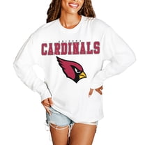 Women's Gameday Couture  White Arizona Cardinals Big Goals Oversized Long Sleeve T-Shirt