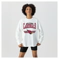 thumbnail image 1 of Women's Gameday Couture  White Arizona Cardinals Swift Strike Essential Oversized Long Sleeve T-Shirt, 1 of 4