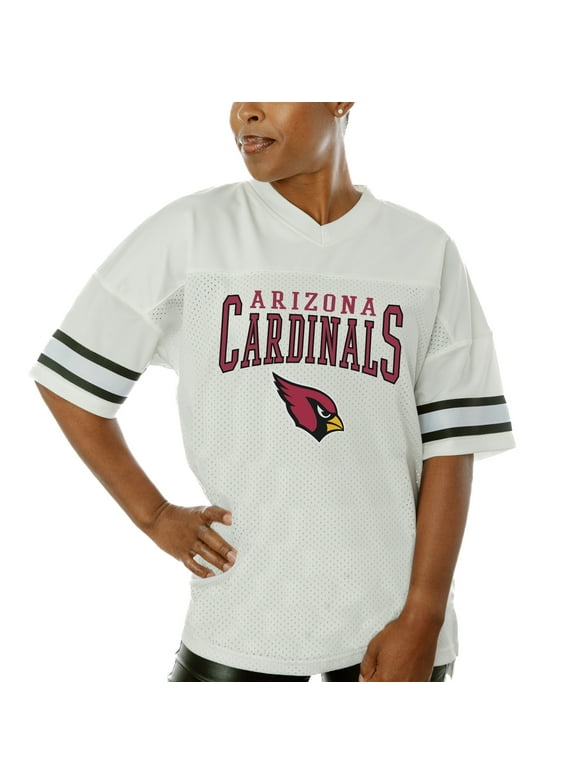 Women's Gameday Couture  White Arizona Cardinals  Top Recruit Side Slit V-Neck Fashion Jersey