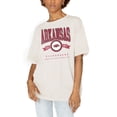 thumbnail image 1 of Women's Gameday Couture White Arkansas Razorbacks Get Goin' Oversized T-Shirt, 1 of 1