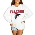 thumbnail image 1 of Women's Gameday Couture  White Atlanta Falcons Big Goals Oversized Long Sleeve T-Shirt, 1 of 3