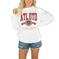 thumbnail image 1 of Women's Gameday Couture  White Atlanta United FC Crewneck Drop Shoulder Sweatshirt, 1 of 2
