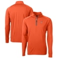 thumbnail image 1 of Men's Cutter & Buck  Orange Albuquerque Isotopes Adapt Eco Knit Stretch Recycled Quarter-Zip Pullover, 1 of 3