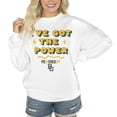 thumbnail image 1 of Women's Gameday Couture White Baylor Bears PoweredBy Got the Power Premium Pullover Sweatshirt, 1 of 1