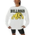 thumbnail image 1 of Women's Gameday Couture White Bowie State Bulldogs Big Goals Oversized Long Sleeve T-Shirt, 1 of 5