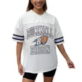 thumbnail image 1 of Women's Gameday Couture White Bucknell Bison Iconic Oversized Fashion Jersey, 1 of 5