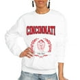 thumbnail image 1 of Women's Gameday Couture White Cincinnati Bearcats It's a Vibe Classic Fleece Crewneck Pullover Sweatshirt, 1 of 1