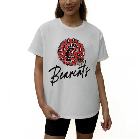 Women's Gameday Couture White Cincinnati Bearcats Wild Expectations Tri-Blend Flowy T-Shirt