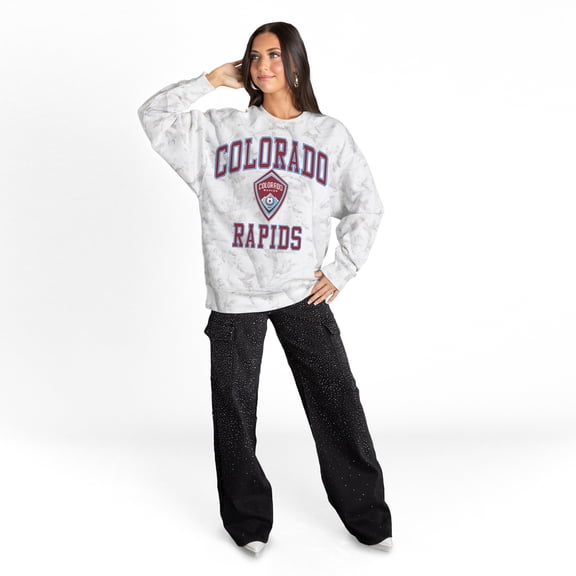 Women's Gameday Couture White Colorado Rapids Refined Rivalry Premium Sweatshirt