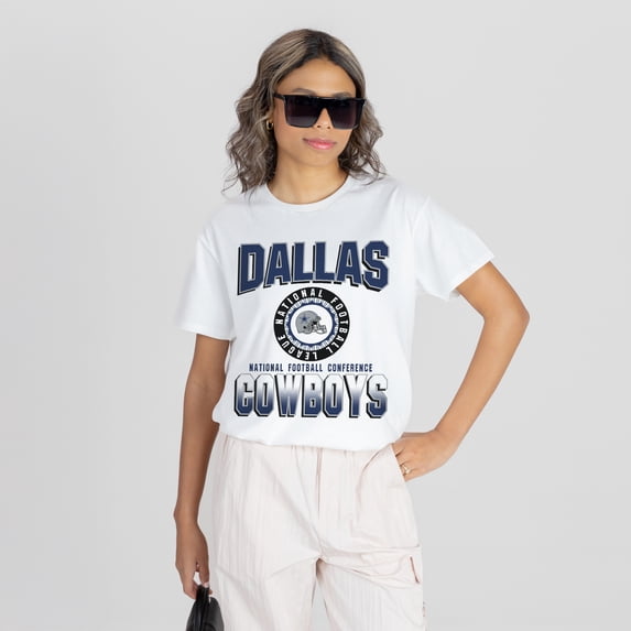 Women's Gameday Couture White Dallas Cowboys Oversized All-Time Classic Flowy T-Shirt