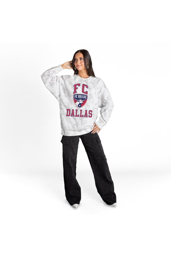 Women's Gameday Couture White FC Dallas Refined Rivalry Premium Sweatshirt