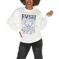 thumbnail image 1 of Women's Gameday Couture Fort Valley State Wildcats White Oversized Drop Shoulder Fleece Drop Pullover Sweatshirt, 1 of 1
