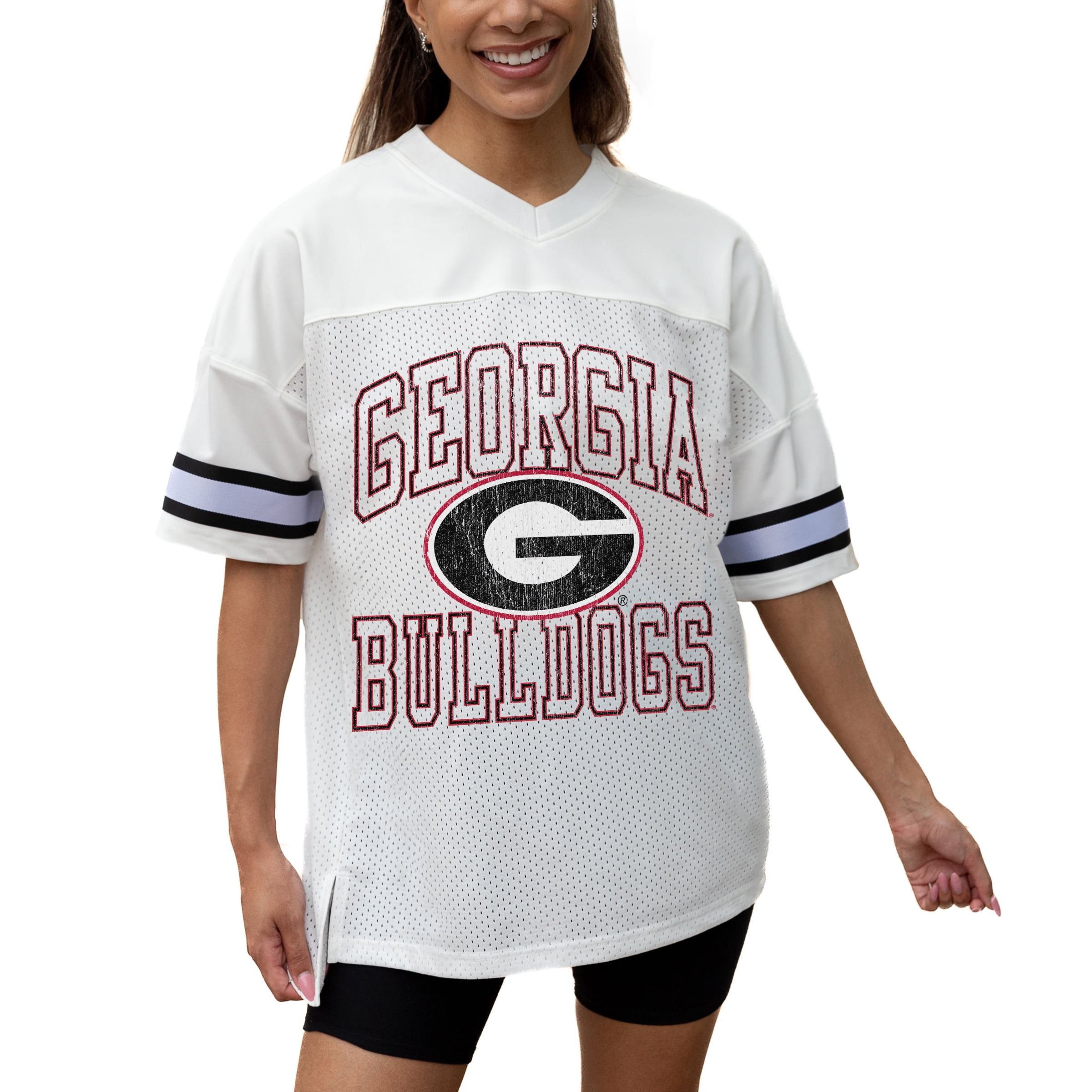 売れ筋商品|||ゲームデイ カットソー トップス レディース Women's Black Arkansas Razorbacks Game Face Fashion Jersey Black Women-s-Gameday-Couture-White-
