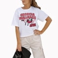thumbnail image 1 of Women's Gameday Couture White Georgia Bulldogs Logo Boxy Fit Cropped T-Shirt, 1 of 2