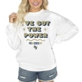 thumbnail image 1 of Women's Gameday Couture White Georgia Tech Yellow Jackets PoweredBy Got the Power Premium Pullover Sweatshirt, 1 of 1