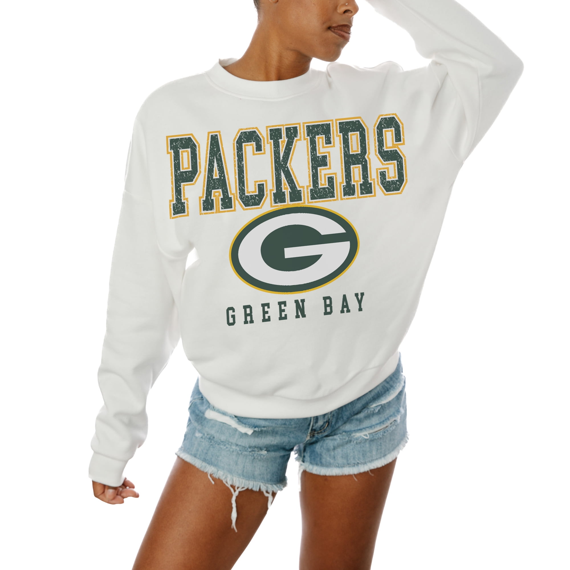 売れ筋商品|||ゲームデイ カットソー トップス レディース Women's White Chicago Bears Sunday Drives Oversized Crewneck Pullover Sweatshirt White Women's Gameday Couture White Chicago Bears Sunday Drives