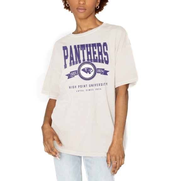 Women's Gameday Couture White High Point Panthers Get Goin' Oversized T-Shirt