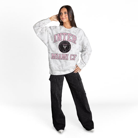 Women's Gameday Couture White Inter Miami CF Refined Rivalry Premium Sweatshirt