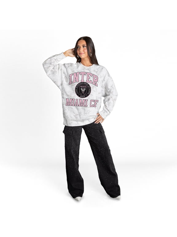 Women's Gameday Couture White Inter Miami CF Refined Rivalry Premium Sweatshirt