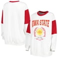 thumbnail image 1 of Women's Gameday Couture White Iowa State Cyclones It's A Vibe Dolman Pullover Sweatshirt, 1 of 3