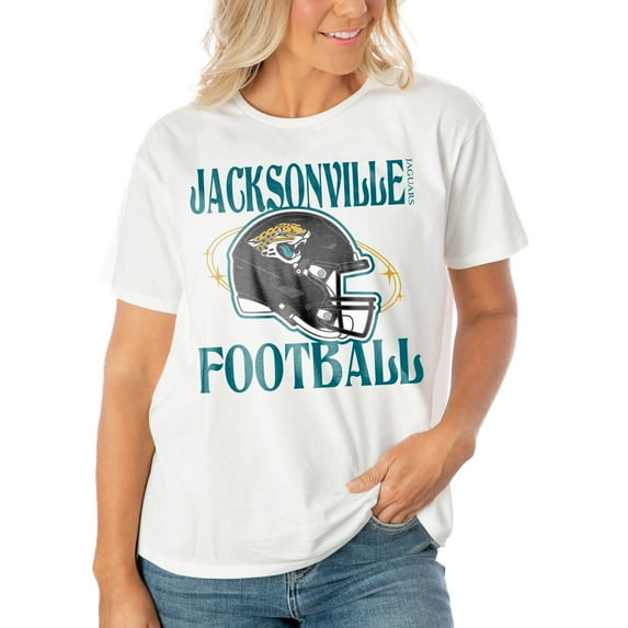 Women's Gameday Couture White Jacksonville Jaguars Victorious Vixen T-Shirt