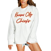 Women's Gameday Couture  White Kansas City Chiefs Classic Comeback Oversized Long Sleeve T-Shirt