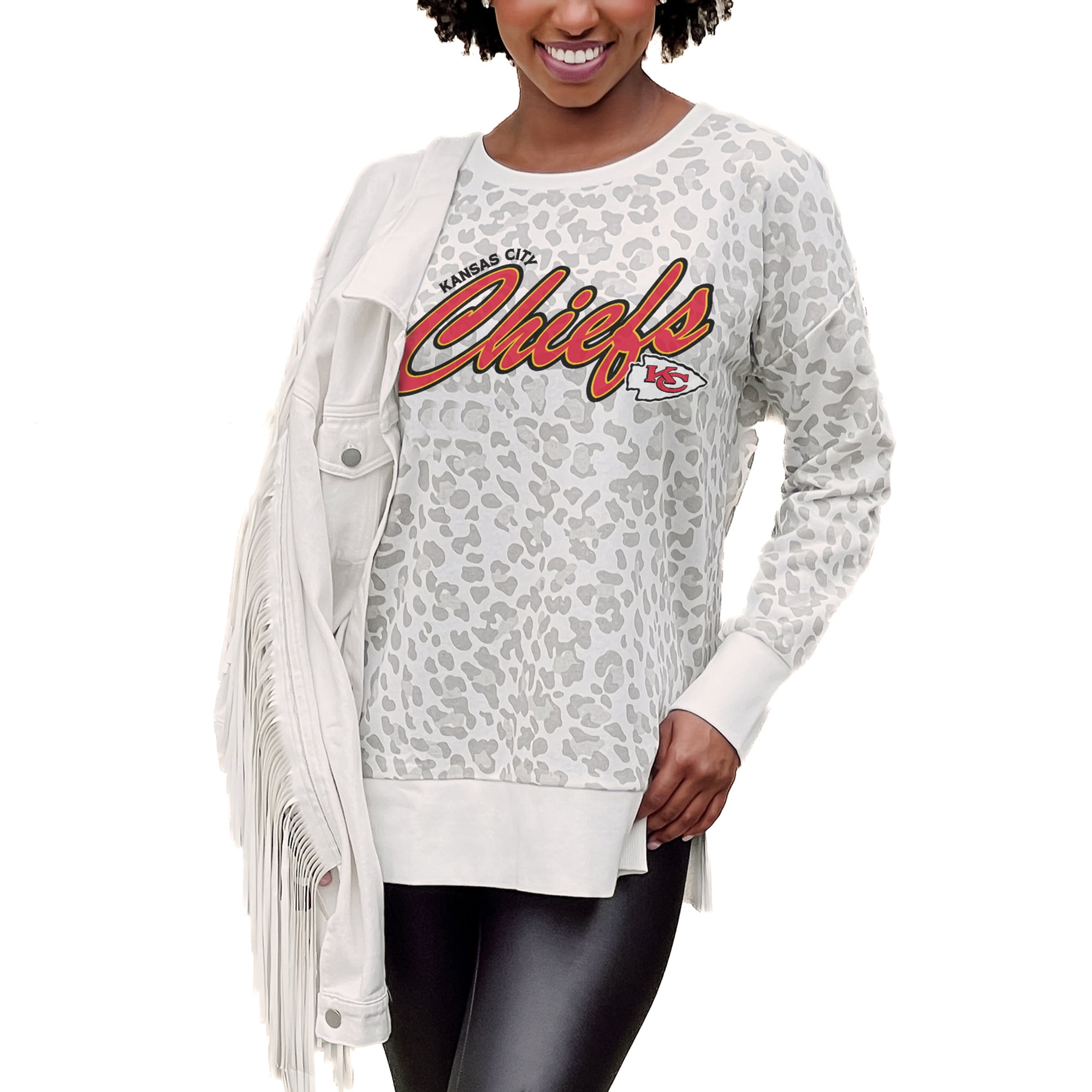 Women's Gameday Couture White Kansas City Chiefs French Terry