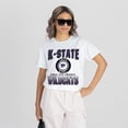 thumbnail image 1 of Women's Gameday Couture White Kansas State Wildcats All-Time Classic Oversized Flowy T-Shirt, 1 of 5