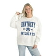 thumbnail image 1 of Women's Gameday Couture White Kentucky Wildcats Premium Fleece Drop Shoulder Oversized Pullover Sweatshirt, 1 of 4